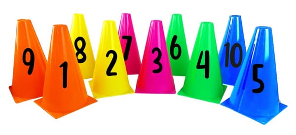 Sifferkoner 23 cm Set med 1-10
