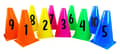 Miniatyrbilde 1 av 4: Sifferkoner 23 cm Set med 1-10