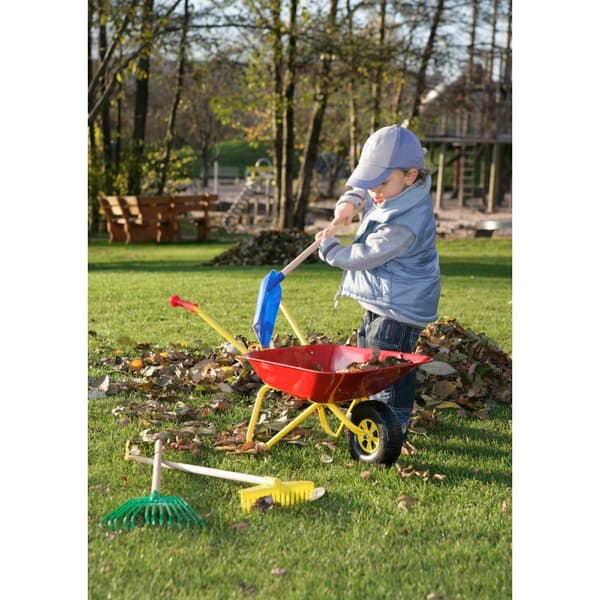 Skottkärra för barn röd metall från Rolly Toys