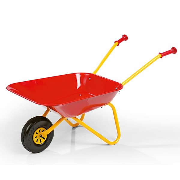 Skottkärra för barn röd metall från Rolly Toys