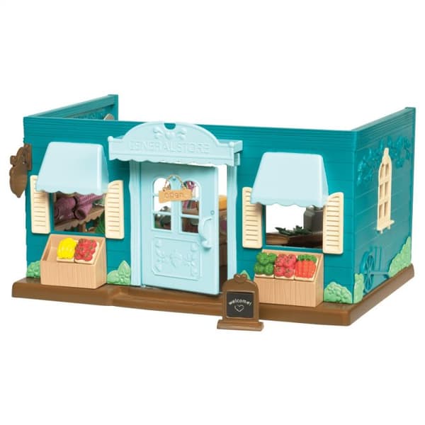 Li'l Woodzeez  Playset Honeysuckle Hollow General Store  90 Pieces