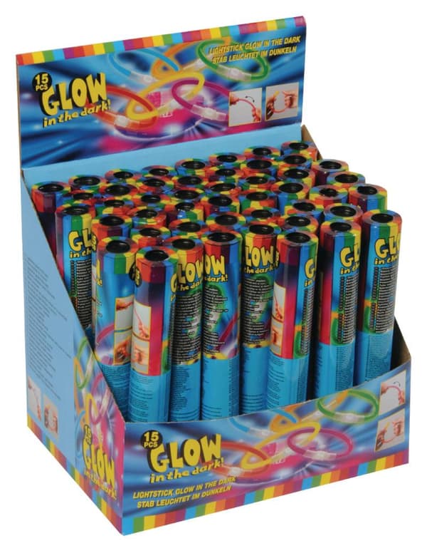 Glow in the dark Sticks / Glow armbånd 15 stk