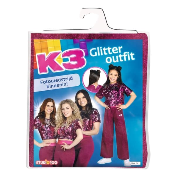 K3 Glitter Outfit 3-5 Years Pink
