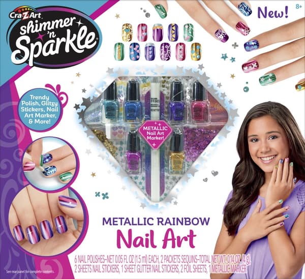 Shimmer n Sparkle - Metallic Rainbow Nail Art (65540)