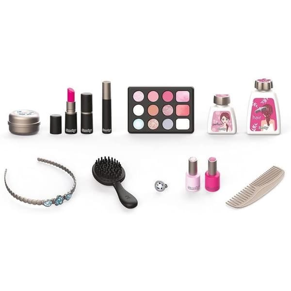 Smoby - My Beauty Vanity - Skönhetsväska för barn - Frisör + nagel + smink - 13 tillbehör