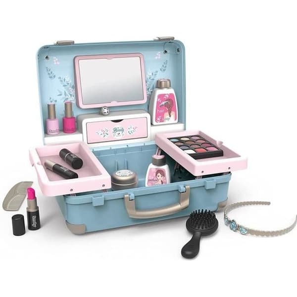 Smoby - My Beauty Vanity - Skönhetsväska för barn - Frisör + nagel + smink - 13 tillbehör