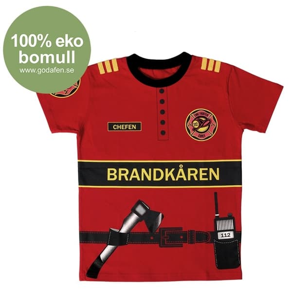 Brandmands T-shirt 5-7 år - Den gode fe