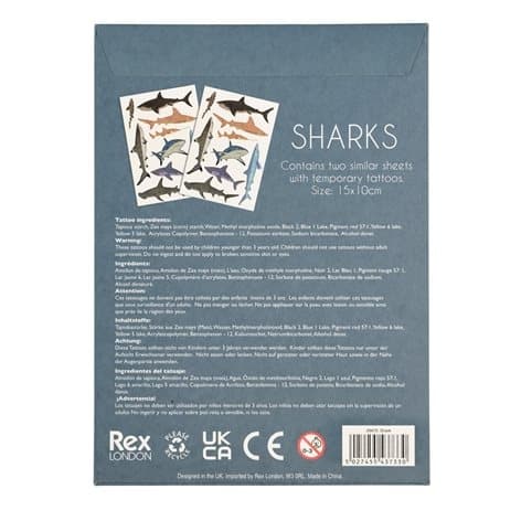 Shark Temporary Tattoos