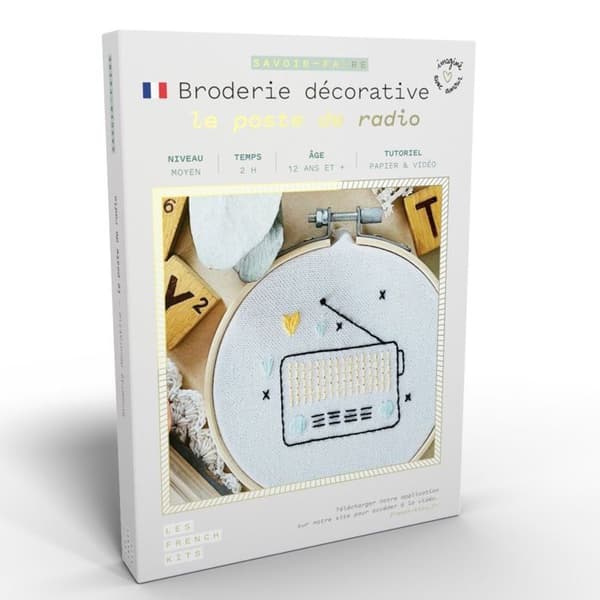 French Kits sömnads- och broderisats - Radiostationen - Medium nivå - 7 stycken