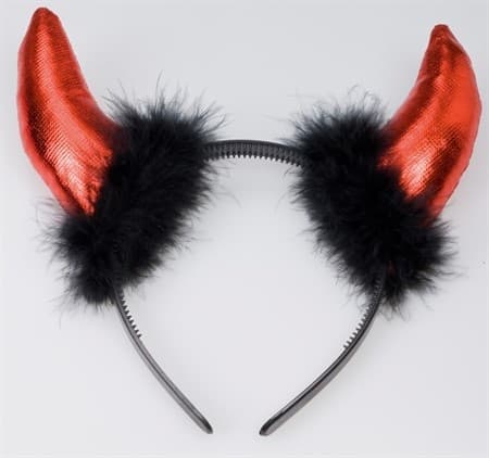 Diadem med djævlehorn
