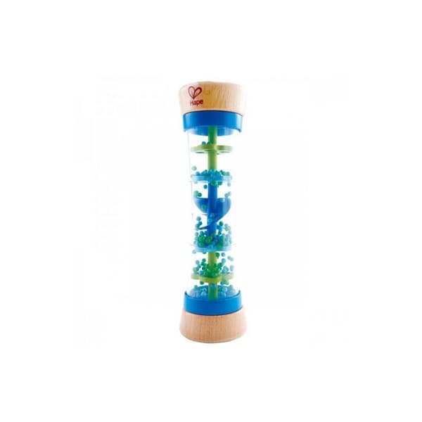 Blå regnpinne - HAPE - Rattle - Sensorisk utveckling - Blandat