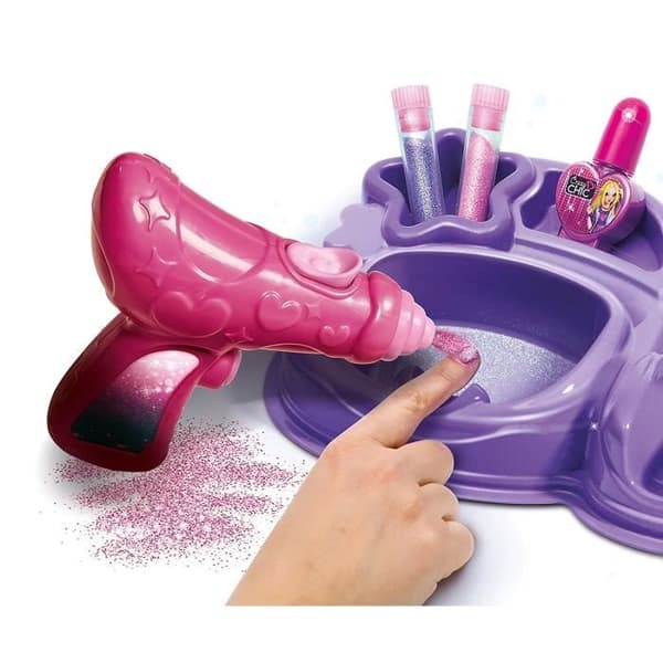 CLEMENTONI - Crazy Chic - Nagelverkstad - Lack och glitter - Rosa - För barn från 6 år och uppåt
