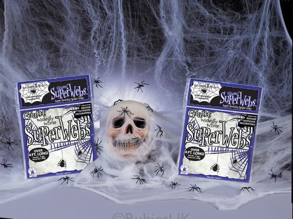 Halloween spindelväv, Vit (20g)