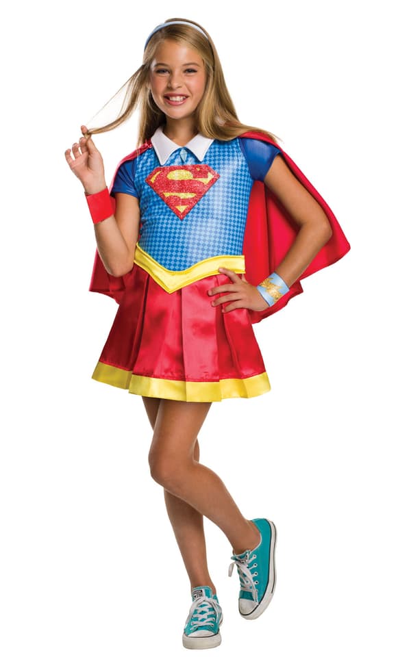 Supergirl Deluxe utklädningsdräkt (Stl. M)