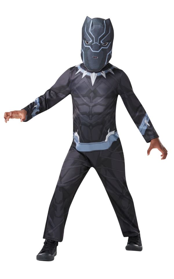 Black Panther Barn Utklädningskläder (2-9 år)(Stl. 104/S)