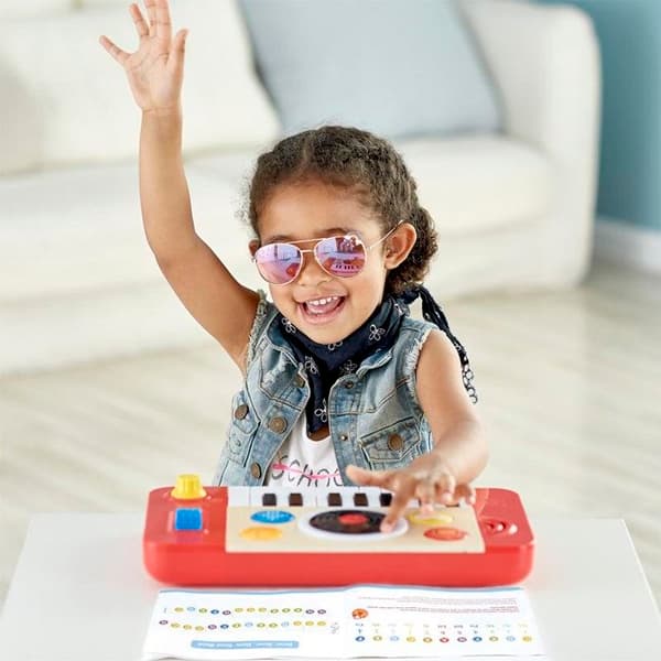 HAPE DJ mixer - Spela klaviatursolo med 4 instrumentljud och 18 roliga ljudeffekter