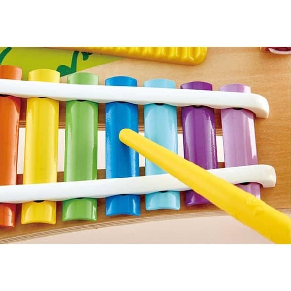 Träleksak för musikalisk medvetenhet - HAPE - E0612 - Mini flerfärgsorkester