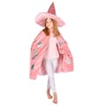 Miniatyrbild 1 av 2: Rosa Cape med Hatt i Satin - Robetoy