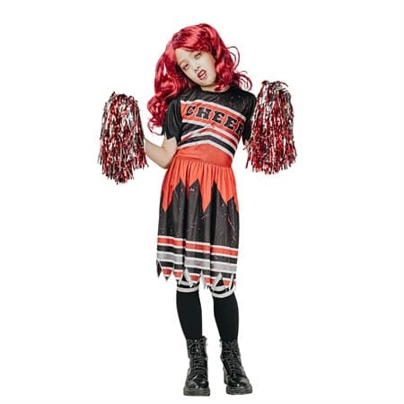 Zombiedräkt Cheerleader, Storlek 158-164