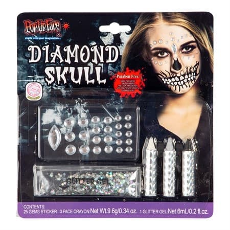 Make Up Kit Diamond Skull