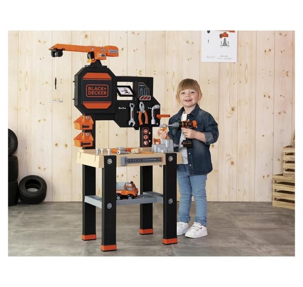 Smoby Arbeidsbord med B&D kran 93 stk