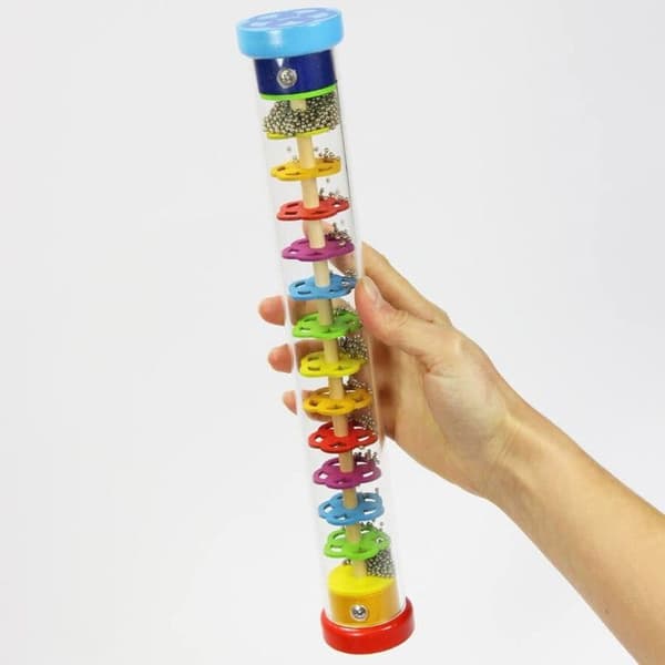 GOKI Regnstång - L34xØ5,5cm - Stålkulor - Trä och plast