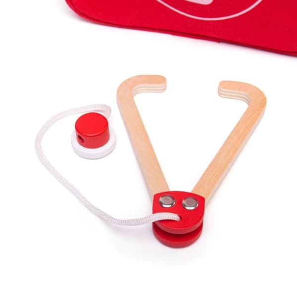 Läkarkit - Bigjigs Toys - Rollleksak - Trä - Vitt och rött - Blandat