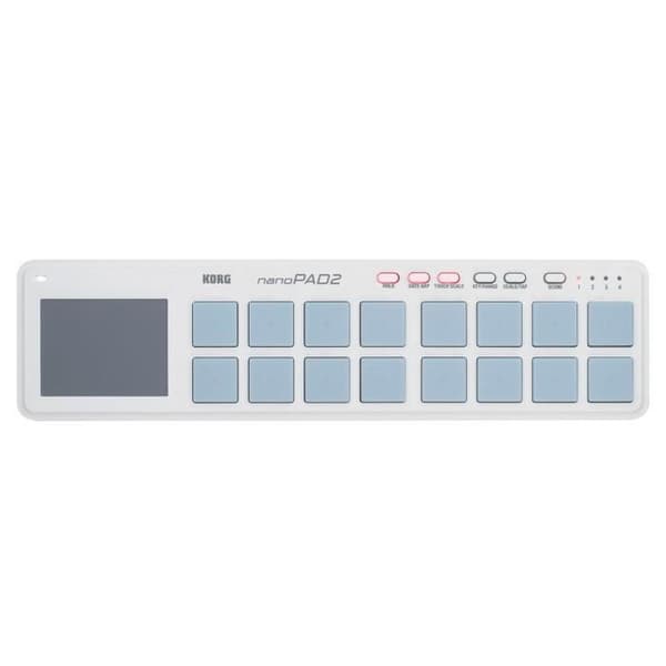 Korg KOH Nanopad2-WH Kontrollyta 16 Pads Vit