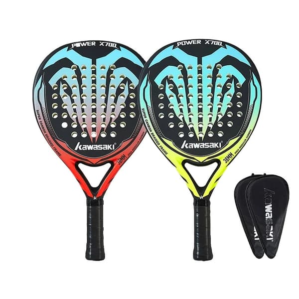 Padeltennisracket, kolfiberansikte, mjuk EVA-kärna