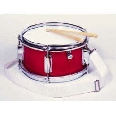 Tambour - GOKI - Ø28 x H14 cm - Röd - Med ratt - Från 3 år