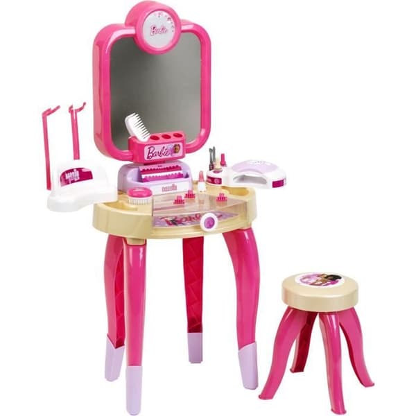 Skönhetsleksak - KLEIN - Barbie Happy Vibes skönhetscenter - Komplett med många tillbehör och ljus.