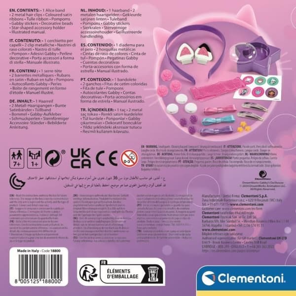 Clementoni - Gabby och det magiska huset - Håraccessoarer - Personligt pannband - Från 6 år