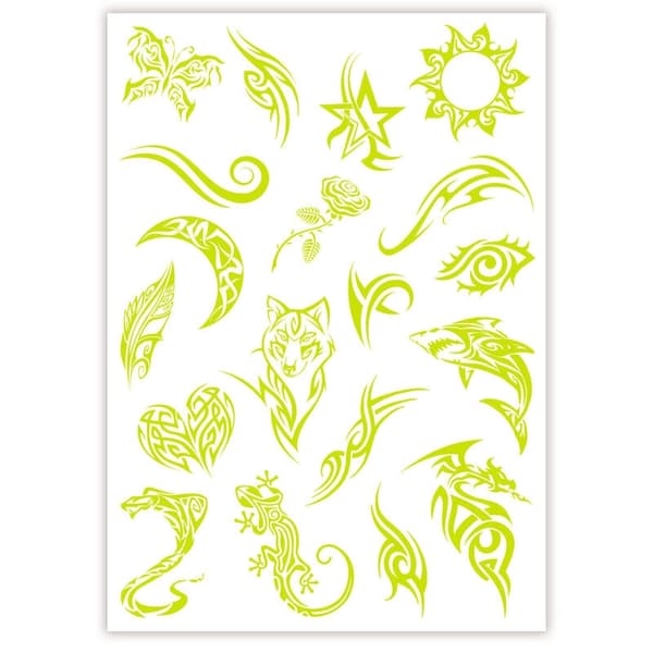 Crazy Chic Glow in the dark tattoos