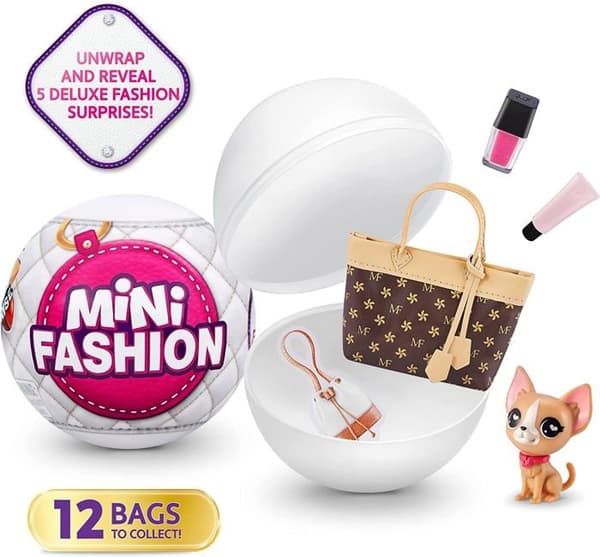 Zuru 5 surprise - 77246 - 5 SURPRISE Mini Fashion - Väskor och modeaccessoarer i äkta tyg samlarobjekt (paket med 2)