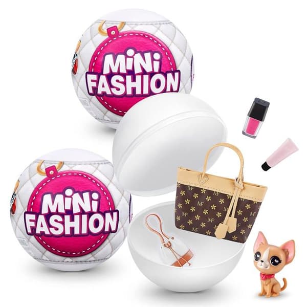 Zuru 5 surprise - 77246 - 5 SURPRISE Mini Fashion - Väskor och modeaccessoarer i äkta tyg samlarobjekt (paket med 2)