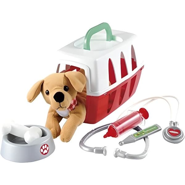 Ecoiffier Toys - Veterinärresväskan för barn Medicinsk - Imitationsspel - 8 stycken - Från 18 månader