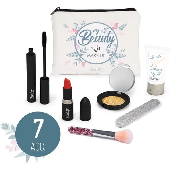 Sminkset - Smoby - My Beauty Sminkset - Sminkväska - 6 dummytillbehör ingår