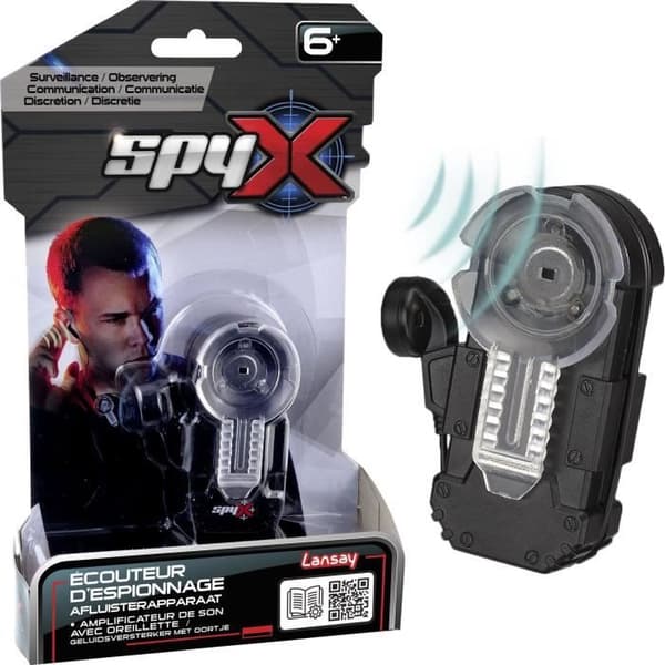 Spy X - Spyhörlurar - Spionleksaker &amp; tillbehör - Spionset för barn - Från 6 år - Lansay
