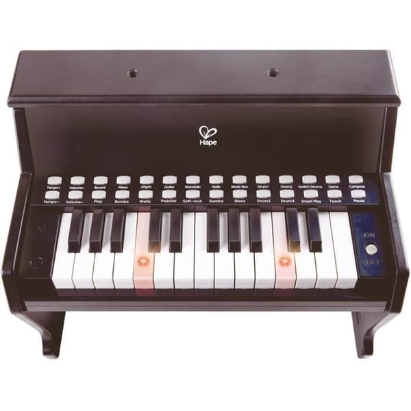 Hape Learn With Piano Lights - Svart