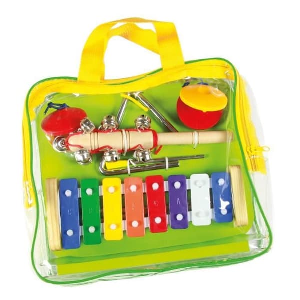 Bino junior musikset trä/stål 8 st
