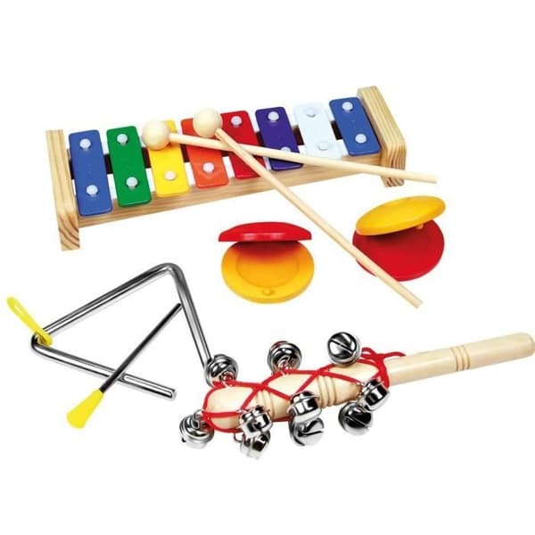 Bino junior musikset trä/stål 8 st