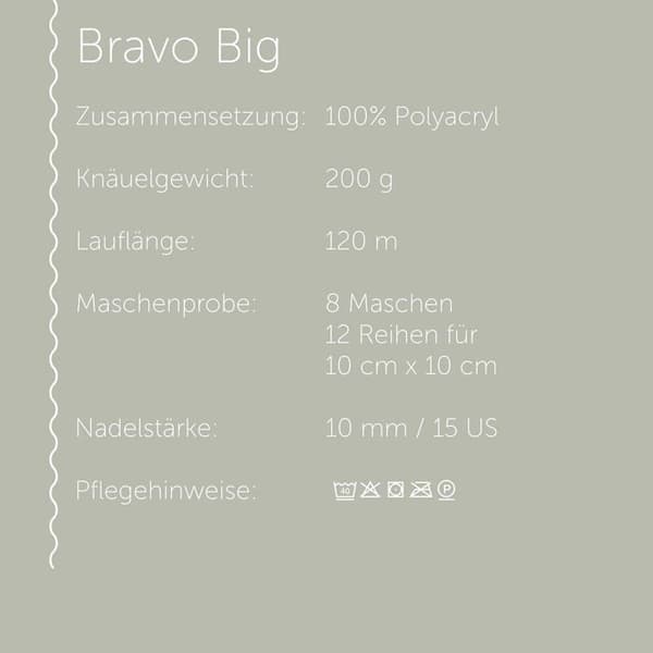 Modespel - sömnad - styling Schachenmayr - 9807705-00110 - Bravo Big, 200G taupe stickgarn