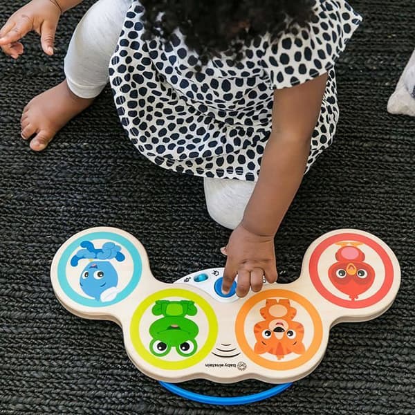 Baby Einstein taktila och elektroniska musikaliska utvecklingsleksak i trä - Magic Touch Drums HAPE
