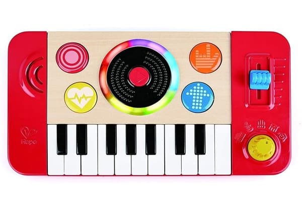 HAPE DJ mixer - Spela klaviatursolo med 4 instrumentljud och 18 roliga ljudeffekter