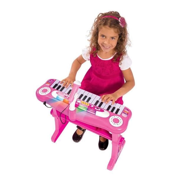 SIMBA 271 349 952,6 cm My Music World Girls stående keyboard med pall - 106830690