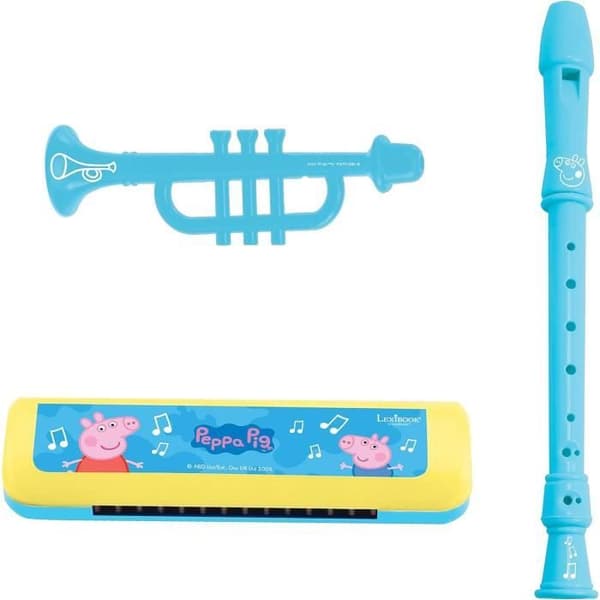 Lexibook - Peppa Pig Musical Set - 7 instrument - Förvaring i trumman