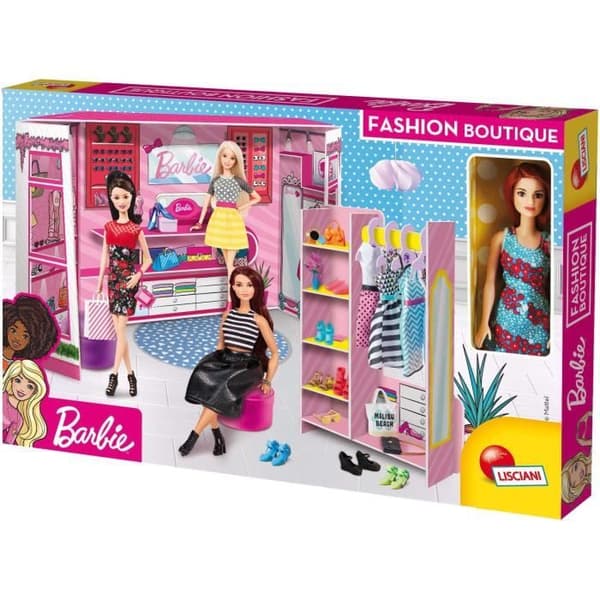 Modebutik - Kreativt Kit - LISCIANIGIOCHI - BARBIE - Docka, Tyger och Tillbehör