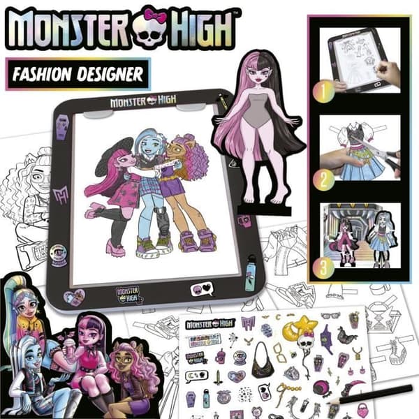 Modespel - EDUCA - Modedesigner Monster High