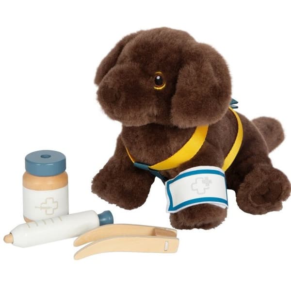 Småfotskompani - Hund med väska och skötselkit - LEGLER