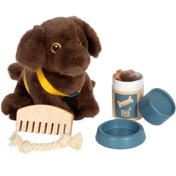 Småfotskompani - Hund med väska och skötselkit - LEGLER